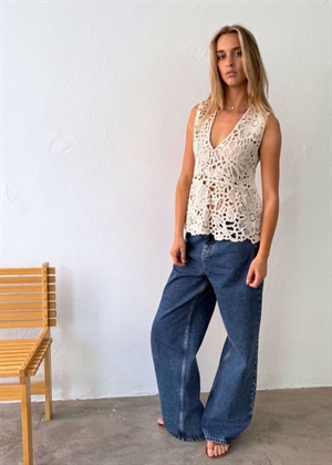 Eden knit top Offwhite Boii Studios 